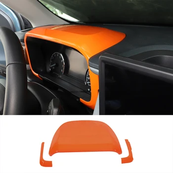Для Ford Maverick 2022 ABS Оранжевая декоративная наклейка на приборную панель автомобиля Аксессуары для защиты салона