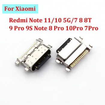 10-50 шт. Разъем для Зарядки через USB Разъем Для Xiaomi Redmi Note 11/10, 5G/7 8 8T 9 Pro 9S Note 8 Pro 10Pro 7Pro Порт Зарядного Устройства