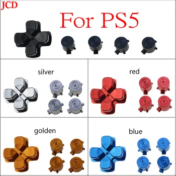 JCD 1 комплект для контроллера PS5, алюминиевые кнопки действия, клавиши управления, металлические кнопки Dpad ABXY для геймпада PS5
