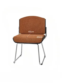 Ретро легкий роскошный обеденный стул домашний простой современный стул для отдыха в спальне мягкий туалетный стул