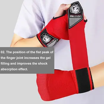 Боксерские перчатки на полпальца Ультратолстые Амортизирующие Гелевые Боксерские Перчатки для кикбоксинга Боксерские Супер Мягкие Дышащие перчатки для максимального