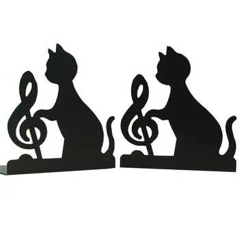 1 пара /лот, симпатичный забавный кот и железная подставка для музыкальных нот, SL00021