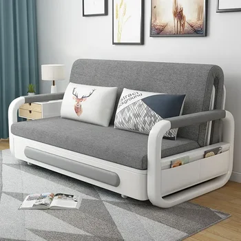 Металлический каркас Складной диван-кровать для хранения мебели в квартире Современный раскладной диван-кровать