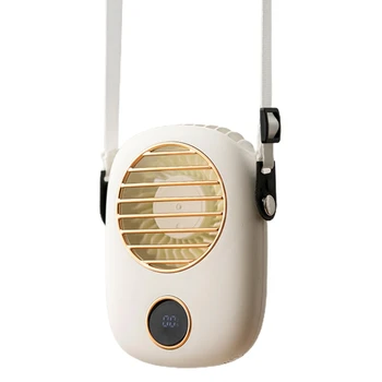 Портативный вентилятор громкой связи D0AB, USB-перезаряжаемый вентилятор, мини-носимый вентилятор для детей