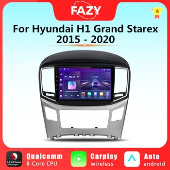 Для Hyundai H1 Grand Starex 2015-2020 Автомобильный Радиоприемник Автомобильный Видеоплеер CarPlay Android Auto QLED Экран 4G WIFI No 2 din 2din DVD