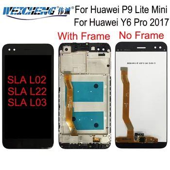 Для Huawei P9 Lite мини ЖК-дисплей Сенсорный Экран Для Huawei Y6 Pro 2017 ЖК-дисплей С Рамкой P9 Lite мини ЖК-SLA L02 L22 L03 Экран