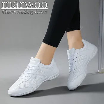 Обувь для черлидинга Marwoo, Детская танцевальная обувь, обувь для соревновательной аэробики, обувь для фитнеса, женская белая спортивная обувь для джаза SG03