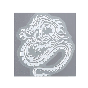 Наклейка с китайским драконом, Колпачки для центральной ступицы колеса автомобиля, значок, эмблема, наклейка, Ультратонкая наклейка, наклейка для украшения ноутбука