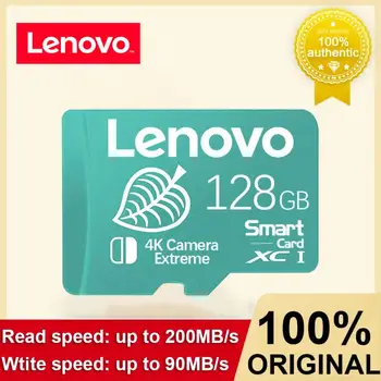 Lenovo Micro Memory SD Card 128 ГБ 512 ГБ 256 ГБ 1 ТБ SD-Карта SD/TF Флэш-Карта 4K HD Высокоскоростная Карта Памяти для Juegos Phone Switch