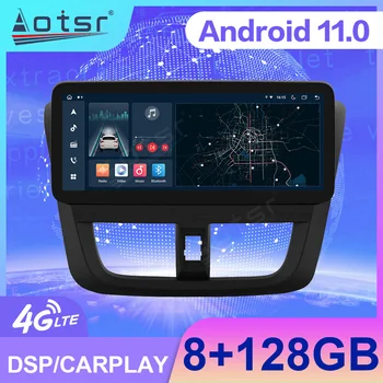 Автомобильный Радиоприемник Android 11 Для Toyota Vios/Yaris 2017-2021 GPS Автоматический Сенсорный Экран Carplay Центральный Мультимедийный Плеер Стерео Головное устройство