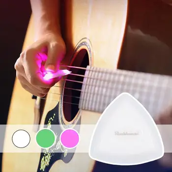 Светодиодный светящийся медиатор из пищевого пластика, гитарный медиатор со светящимися музыкальными струнами, светящийся медиатор для инструментов X3k3