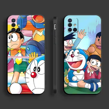Мультяшный Чехол для телефона Doraemon Samsung Galaxy A20e A10e A71 A20 A10 A10s A20s A51 A50 A31 A30 A40 A70 A41, черный Мягкий чехол