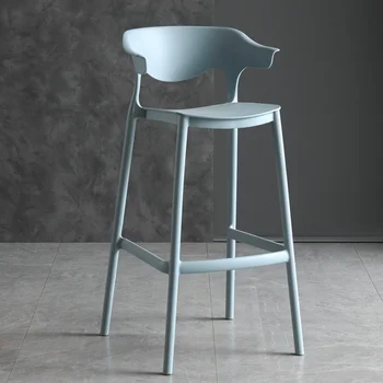 Пластиковый Роскошный стульчик для кормления для кухни бар Ресторан Маникюрные Барные Стулья Штабелируемые sillas de barra Кухонная Мебель HY