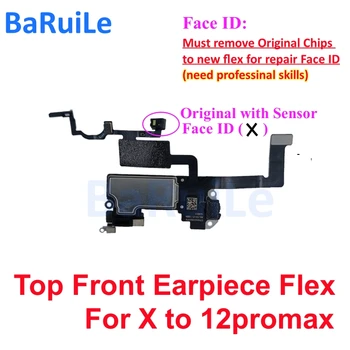 BaRuiLe, 1 шт. динамик для iPhone 11 12 Pro Max X XS Max XR, наушник для прослушивания со гибким кабелем, Запасные части