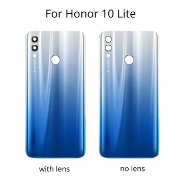 Новая Задняя Крышка Для Huawei Honor 10 Lite HRY-LX1 LX2 L00a, Крышка Батарейного Отсека, Задняя Крышка Корпуса с объективом Камеры + логотип