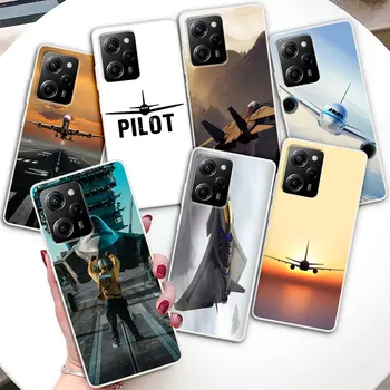 Авиационный Чехол для Xiaomi Poco X5 F3 X3 GT M5 M5s Pocophone F1 F2 M3 X4 NFC M4 M2 Pro TPU Мягкая Прозрачная Крышка Телефона