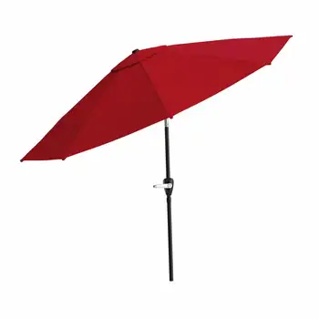 Pure Garden 10-дюймовый зонт для патио с легким поворотом и автоматическим наклоном