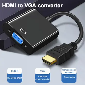 Кабель цифроаналогового преобразователя HDMI-совместимого адаптера VGA для PSLaptop TV Box и проектора HDTV