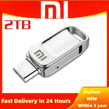 Xiaomi 2 В 1 USB Флэш-Накопитель 2 ТБ Портативный Флеш-Накопитель 128 ГБ 256 ГБ 512 ГБ USB-памяти 1 ТБ 2 ТБ U-Диск Для Портативных ПК Бесплатная доставка
