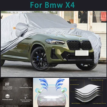 Для BMW X4 210T Водонепроницаемые Автомобильные чехлы с защитой от солнца и ультрафиолета, пыли, дождя, снега, Защитный Чехол для авто