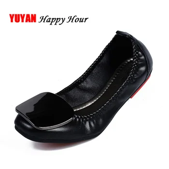 Женская обувь большого размера, мягкие тонкие туфли на плоской подошве, Высококачественные женские туфли на плоской подошве, Офисная женская обувь, Черный, Белый, YX067