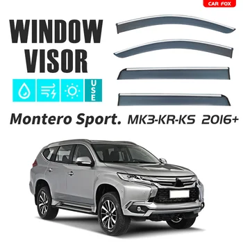 Для Montero Sport K80 KG KR KS 1996-2023 Пластиковый козырек на окно, вентиляционные шторы, защита от солнца и дождя