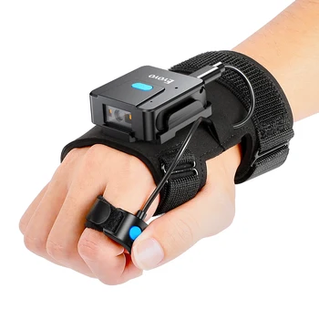Eyoyo 2D Bluetooth Сканер Штрих-кодов Для Перчаток Левой и Правой Руки Носимый Сканер Patable 1D QR Считыватель Штрих-кода для пальцев Беспроводное Устройство