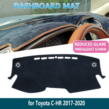для Toyota C-HR 2017 2018 2019 2020 CHR C HR Dashmat Защита Приборной панели Коврик Накладка Внутренний Солнцезащитный Козырек Приборная панель Автомобильные Аксессуары