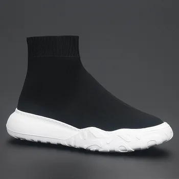Корейская версия повседневной обуви для настила из дышащей ткани на толстой подошве из 100 хлопка Британская удобная спортивная мужская обувь