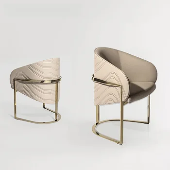 Итальянский легкий роскошный домашний современный обеденный стул в скандинавском стиле с высококлассным дизайном