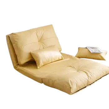 Регулируемый Напольный диван 90x210 см Гостиная Спальня Складной с Откидывающимся положением Диван для отдыха Игровой Диван-кровать