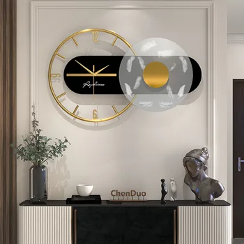 Роскошные настенные часы Современные Простые Домашние Декоративные Настенные часы Персонализированные Модные настенные часы для гостиной
