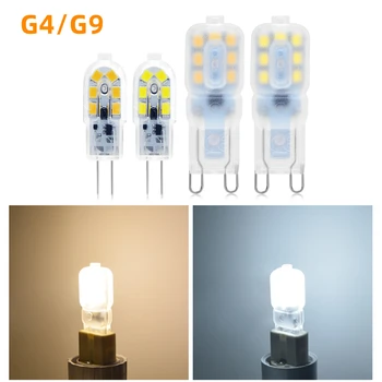 G4 G9 Светодиодная Лампа 3 Вт 5 Вт Мини Светодиодная Лампа SMD2835 Прожекторная Люстра Высокого Качества Освещения Заменяет Галогенные Лампы AC110V/220V AC/DC12V