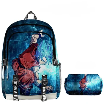 Школьный рюкзак Dragon Ball из аниме для учеников средней школы; рюкзак с 3D-печатью; костюм для мужчин и женщин; Школьный рюкзак для мальчиков и девочек