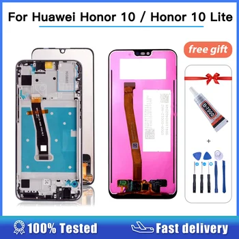 Для Huawei Honor 10 Lite Дисплей Сенсорный экран Дигитайзер с рамкой HRY-LX1 HRY-LX2 Для Huawei Honor 10 COL-L29 LCD 100% протестирован