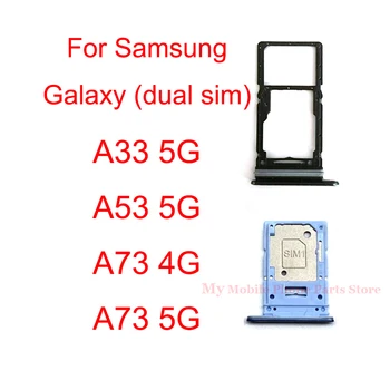 Держатель Лотка для двух Sim-карт SD Слот-адаптер Для Samsung Galaxy A33 A73 4G 5G Sim-Лоток Для Чтения Карт Samsung A53 5G Запчасти Ripair