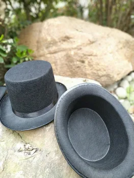 Черные цилиндры, шляпа фокусника, джазовые выступления на сцене для женщин, мужская фетровая шляпа для вечеринок