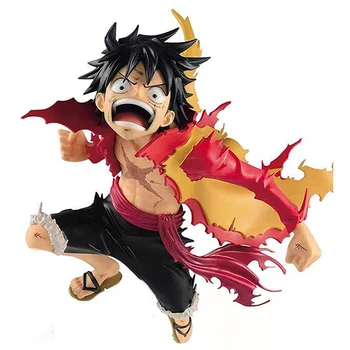 Bandai One Piece Фигурка Луффи, летящее пламя, 12 см, коллекция аниме-фигурок, модели из ПВХ, Игрушки, подарки