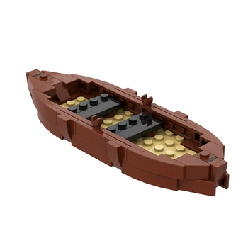 Строительные блоки Moc Viking Boat Идеальный средневековый корабль Наборы кирпичей 