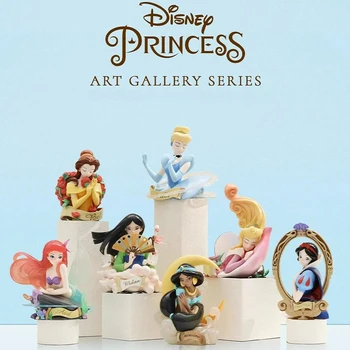 Новая оригинальная серия Disney Princess Art Bust Mystery Box Аниме Фигурки из коллекции Художественной галереи Украсят статую орнаментом