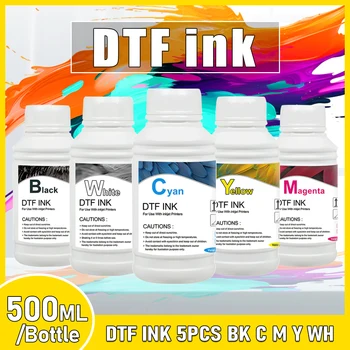 5*500 мл DTF Ink Kit PET Film Transfer Ink Для DTF Direct Transfer Film Printer L805 L1800 R1390 все чернила для принтера DTF