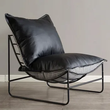 Стул Черный Современный Напольный Итальянский стул С эргономичной опорой для спины, Дизайнерская мебель Sillones Modernos Para Sala