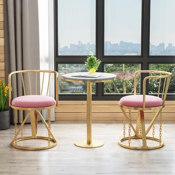 Стиль Современные барные стулья Роскошные металлические кухонные стулья Дизайн бара Столовая Домашняя мебель Sillas Para Comedor