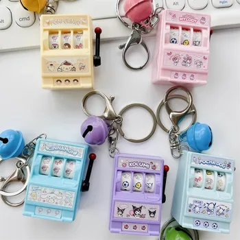 Новый Sanrio Mini Fruit Machine Брелок Для Ключей Студенческий Рюкзак Ювелирные Изделия Мультяшный Кулон Сумка Kuromi Melody Girl Подарок Kawaii Брелок Для Ключей