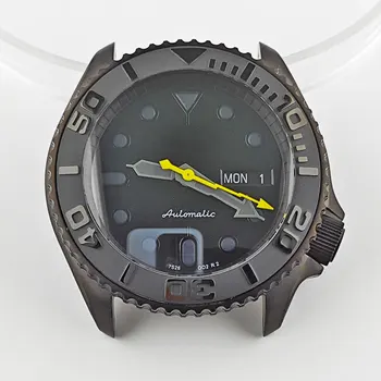 корпус Skx007 41 мм, корпус часов из сапфирового выпуклого стекла, циферблат с логотипом на заказ, детали для часов с механизмом NH35/NH36 на 3,8 часа