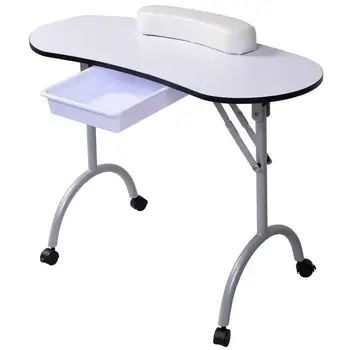 Складной стол и стул для маникюра по специальной цене чистый красный маникюрный стол