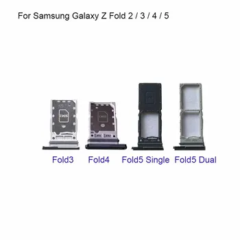 Для Samsung Galaxy Z Fold 3 Новый Протестированный Держатель для Одной Sim-карты Лоток Слот для карт Памяти Замена Держателя Sim-карты ZFold 4 Fold5