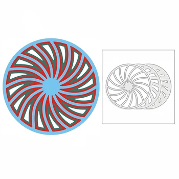 Новые 2021 года многослойные спиральные круговые шестерни, металлические режущие штампы для DIY, скрапбукинга и изготовления открыток, декоративное тиснение, без штампов