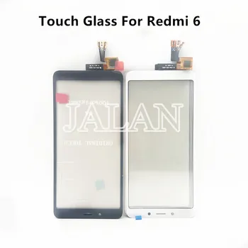 2ШТ Для телефона Redmi 6 Стекло с сенсорным экраном Панель дигитайзера Переднее стекло Сенсорный экран Клей для сенсорного экрана