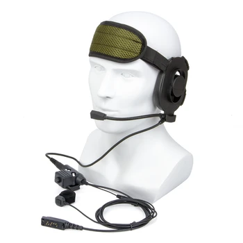 U94 PTT и Пальчиковый Микрофон PTT с черным Наушником Радиогарнитуры HD01 Tactical Bowman Elite II для Sepura STP-8000